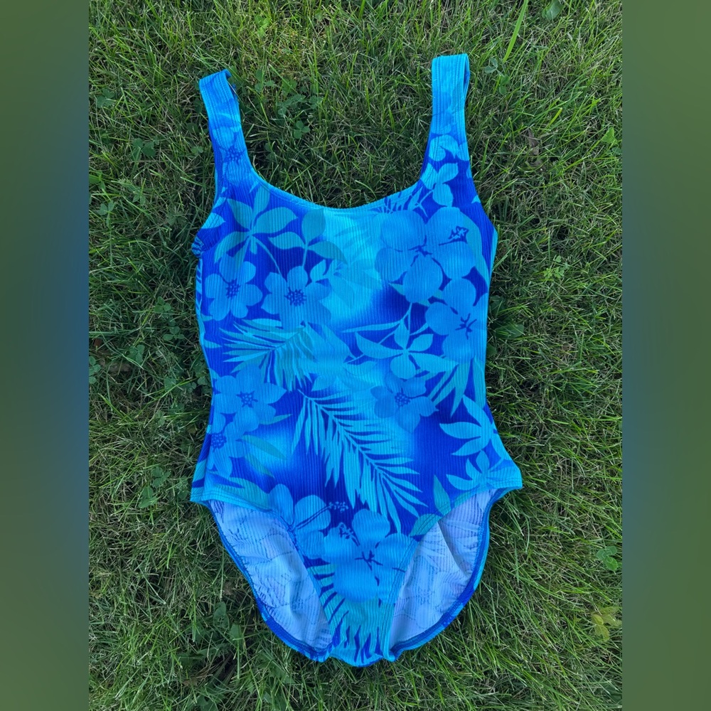 Blue Floral Swimsuit